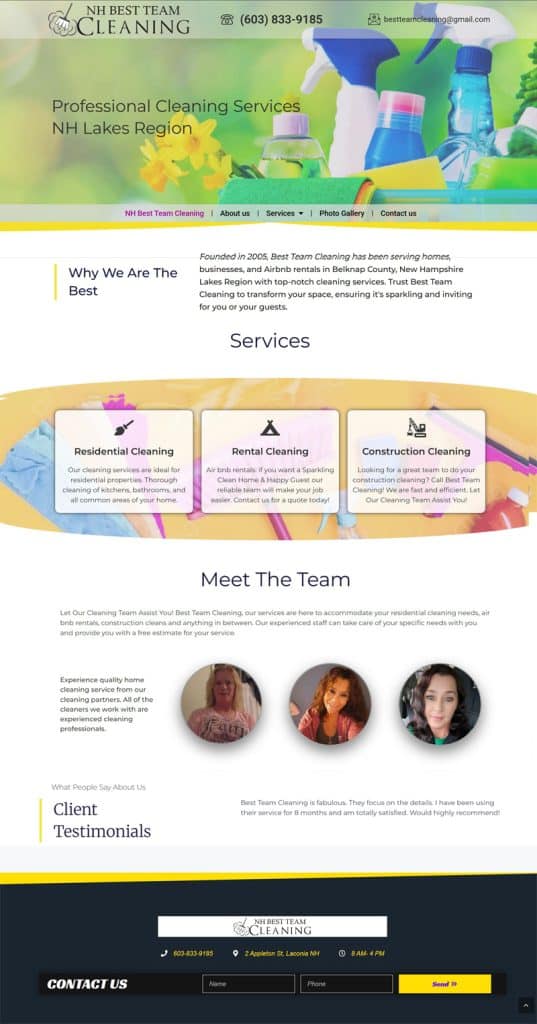 NH Windfall Design, Real Estate and property Management Web Design, Norther Maine