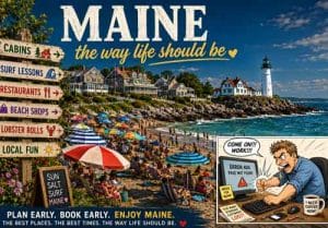 Website emergency fixes during summer season in Maine and New England. NH Windfall Design